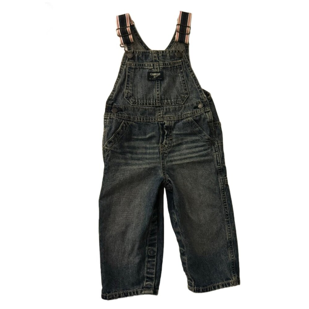OshKosh B'Gosh Baby Toddler Boy Denim Overalls | Size: 18M